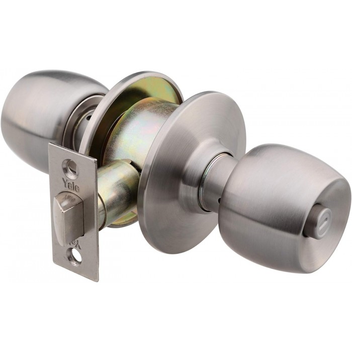 Yale 40-CYBR-5786-BK-3101 Topuzlu Kilit Banyo & WC Tipi Mat Saten (60 mm sabit) Yale 40-CYBR-5786-BK-3101 Topuzlu Kilit Banyo & WC Tipi Mat Saten (60 mm sabit)