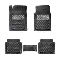 Automix metal topuklu paspas chrome carbon