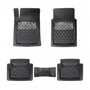 Automix metal topuklu paspas chrome carbon