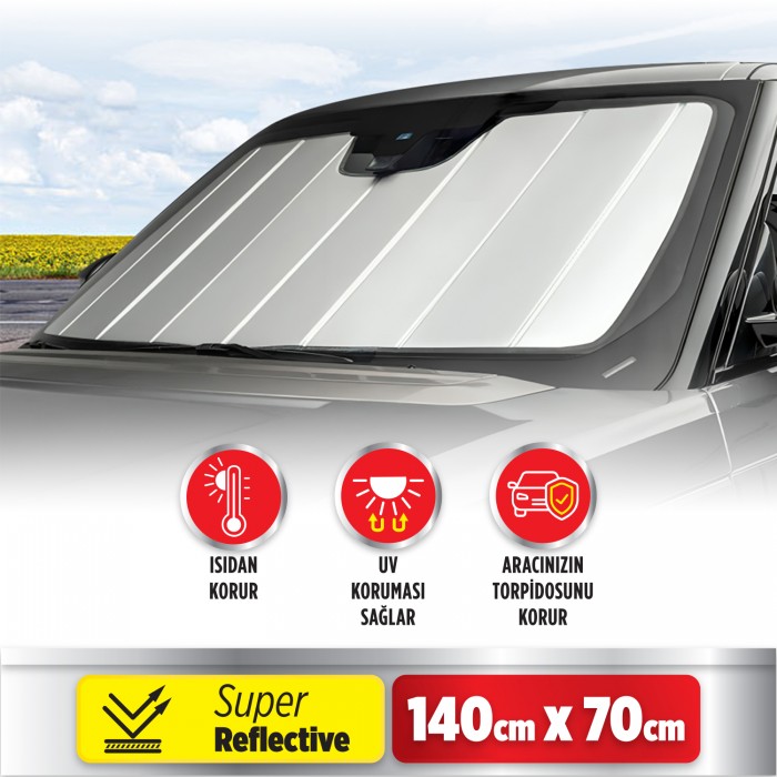 Automix metalize guneslik buyuk boy 140x70 cm