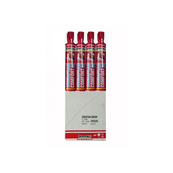 Soudal Comfort Poliüratan Köpük 750 Ml (12'li) Soudal Comfort Poliüratan Köpük 750 Ml (12'li)