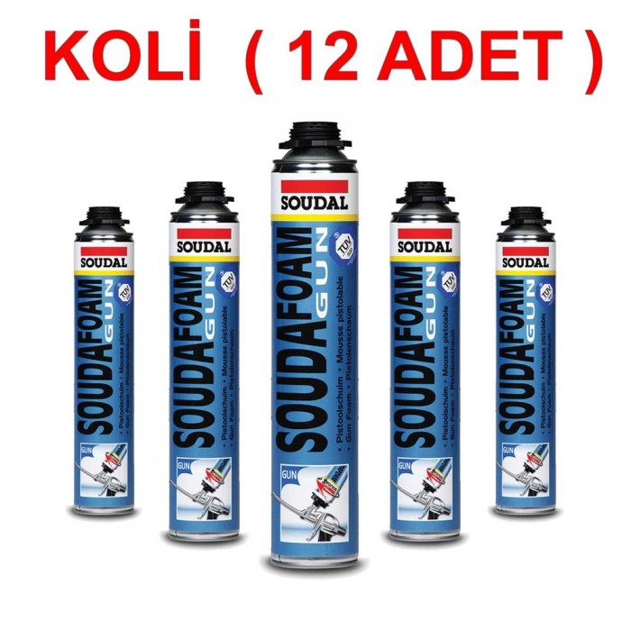 Soudal Foam Pu Köpük 600 Gr (Koli 12'li) Soudal Foam Pu Köpük 600 Gr (Koli 12'li)