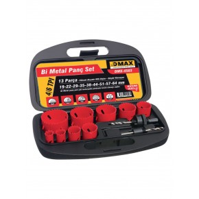 Dmax Bimetal Panç Delik Testere Seti 13 Parça DMX4503