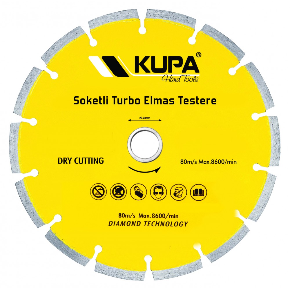 Kupa soketli elmas testere 180mm