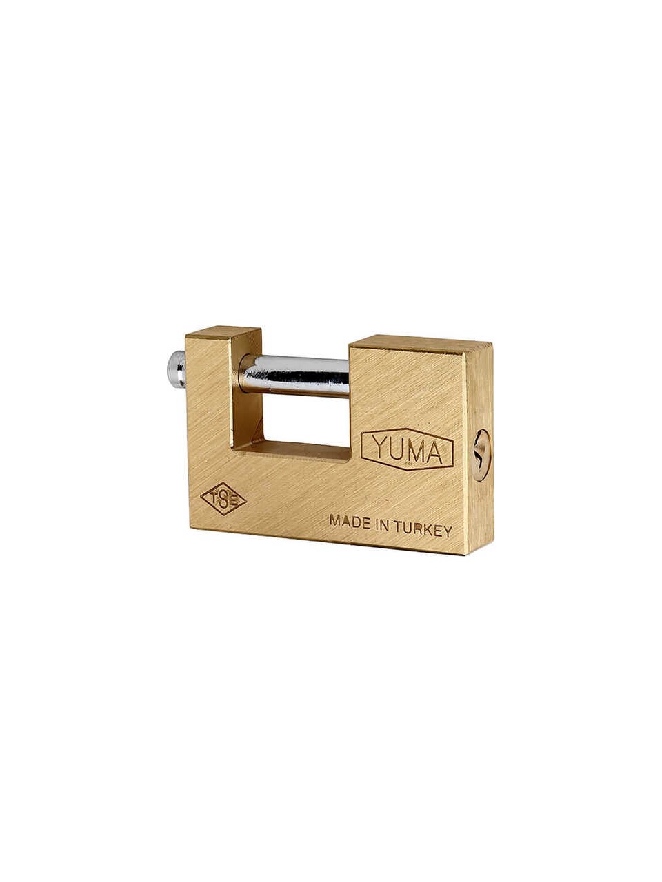 Yuma Kayar Milli Pirinç Asma Kilit 80 mm