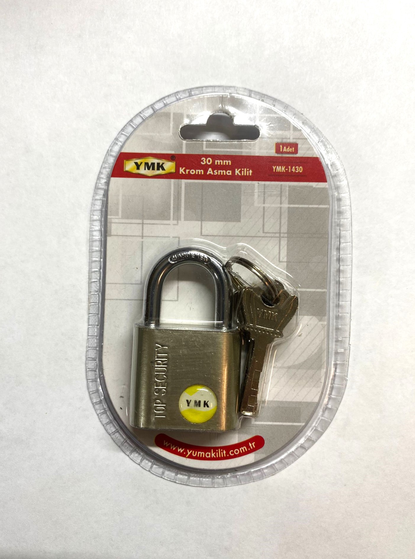 YMK-1430 30 mm krom asma kilit